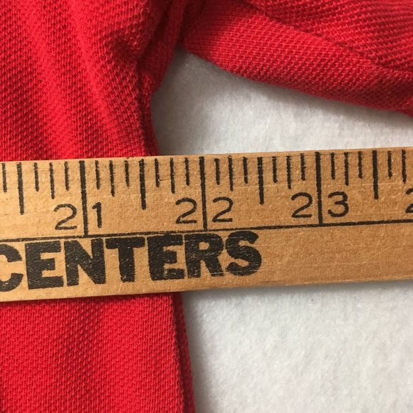 #GG Cross Creek Chimney Rock Golf Course/Napa Valley Polo Shirt Mens Large Red - Picture 2 of 7